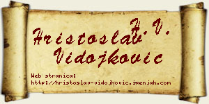Hristoslav Vidojković vizit kartica